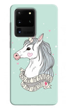 Unicorn Wallpaper Samsung S20 Ultra Hard Case Back Cover by Casekaro