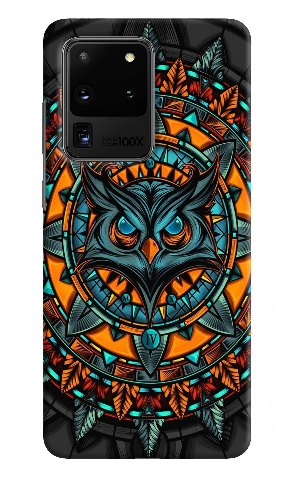 Angry Owl Art Samsung S20 Ultra Hard Case Back Cover by Casekaro