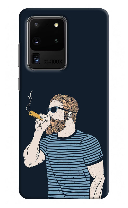 Smoking Samsung S20 Ultra Hard Case Back Cover by Casekaro