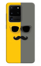 Sunglasses with Mustache Samsung S20 Ultra Hard Case Back Cover by Casekaro