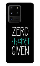 Zero Fucks Given Samsung S20 Ultra Hard Case Back Cover by Casekaro