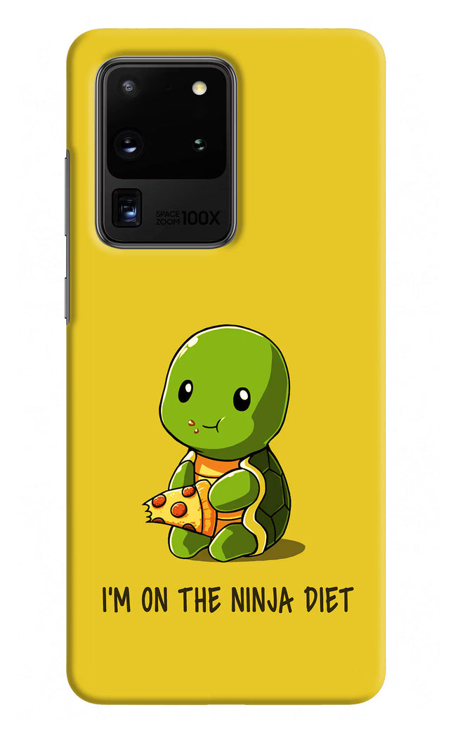 I'm on Ninja Diet Samsung S20 Ultra Hard Case Back Cover by Casekaro