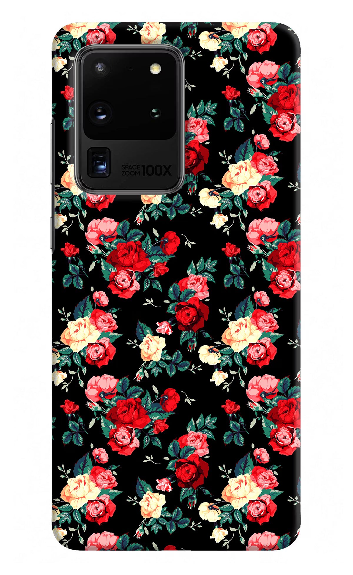 Rose Pattern Samsung S20 Ultra Hard Case Back Cover by Casekaro