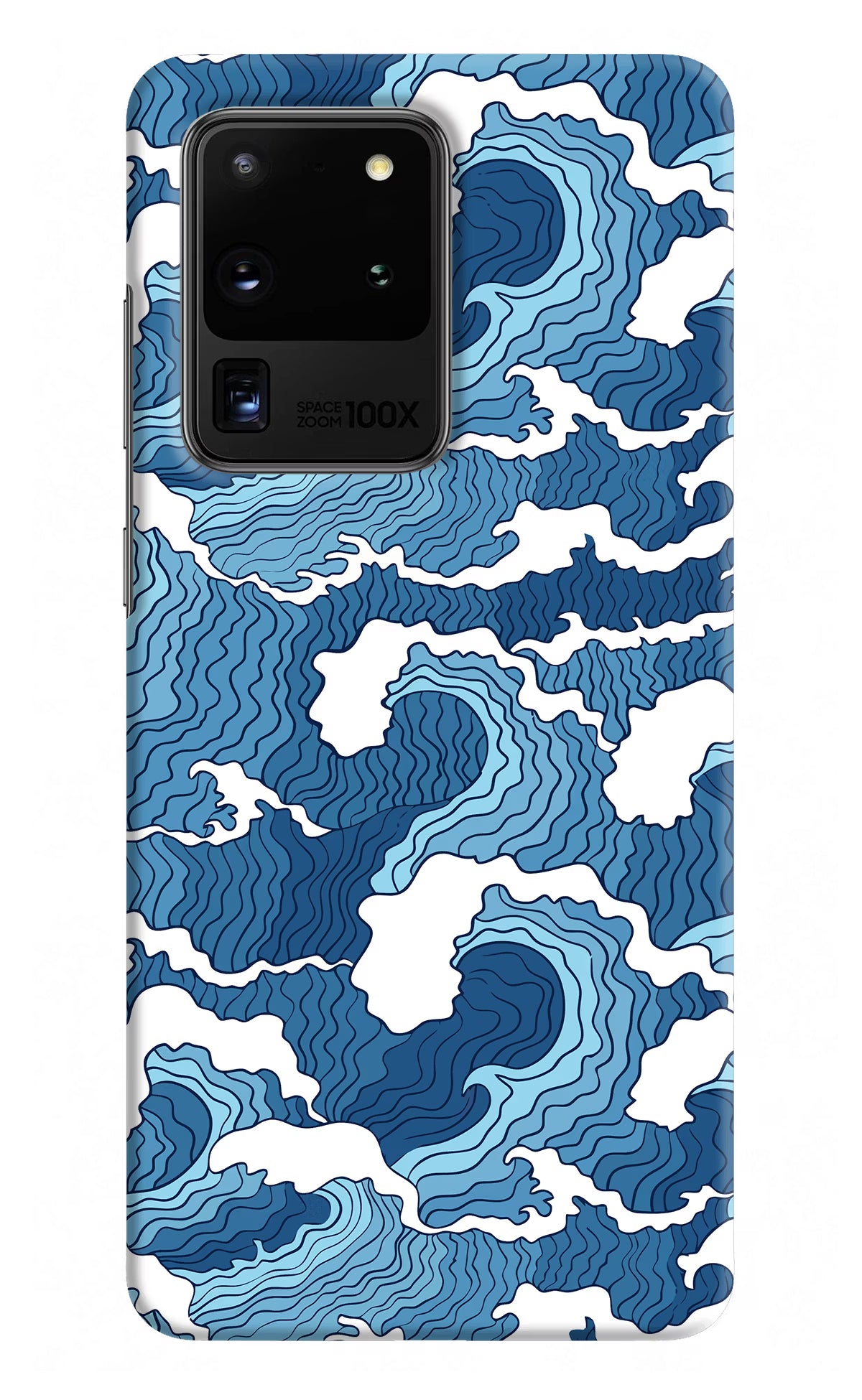 Blue Waves Samsung S20 Ultra Hard Case Back Cover by Casekaro
