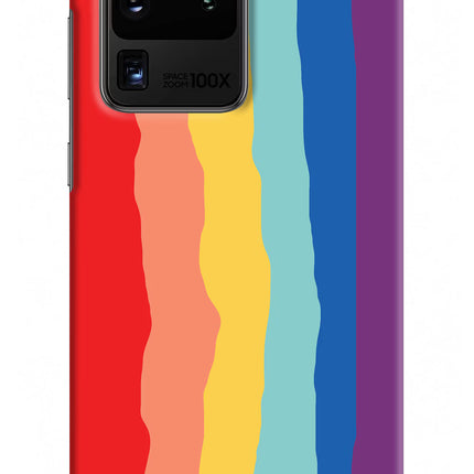 Rainbow Samsung S20 Ultra Hard Case Back Cover by Casekaro