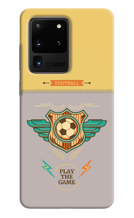 Football Samsung S20 Ultra Hard Case Back Cover by Casekaro
