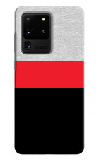 Tri Color Pattern Samsung S20 Ultra Hard Case Back Cover by Casekaro