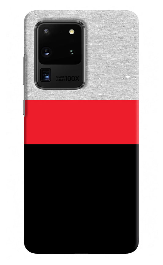 Tri Color Pattern Samsung S20 Ultra Hard Case Back Cover by Casekaro