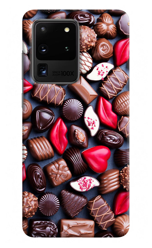 Chocolates Samsung S20 Ultra Hard Case Back Cover by Casekaro