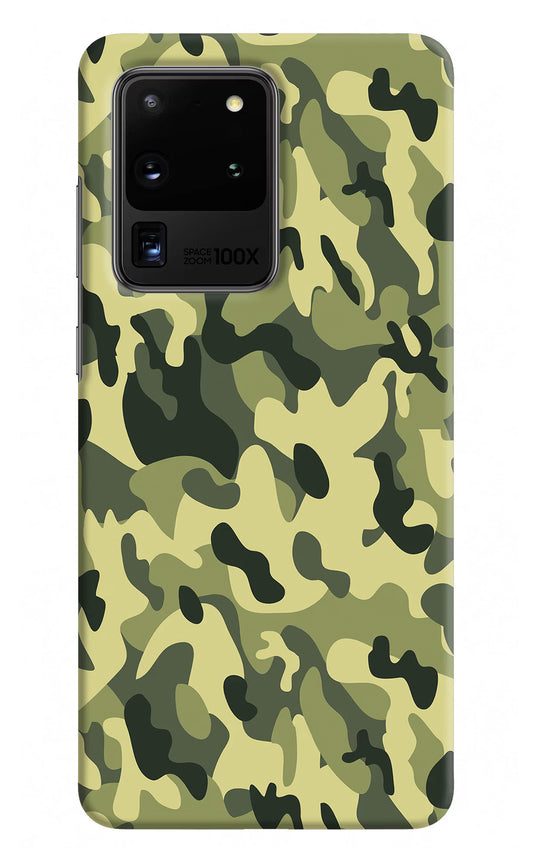 Camouflage Samsung S20 Ultra Hard Case Back Cover by Casekaro