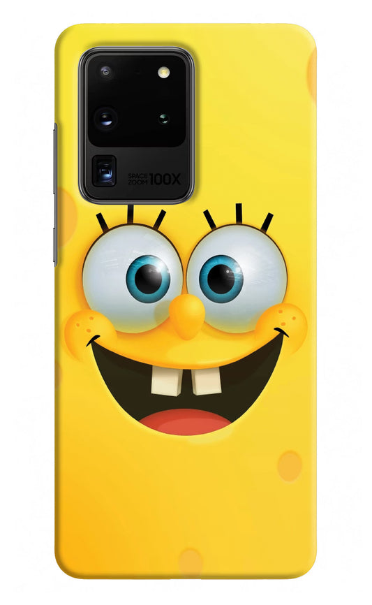 Sponge 1 Samsung S20 Ultra Hard Case Back Cover by Casekaro