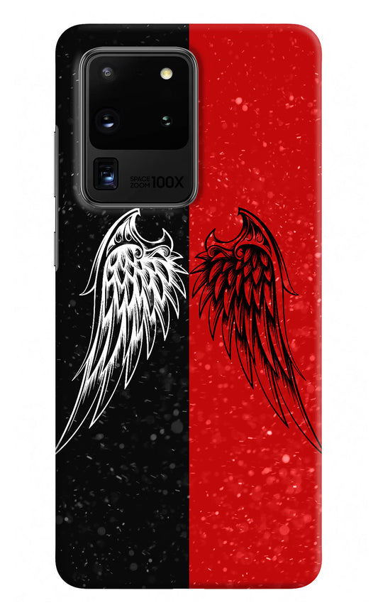 Wings Samsung S20 Ultra Hard Case Back Cover by Casekaro
