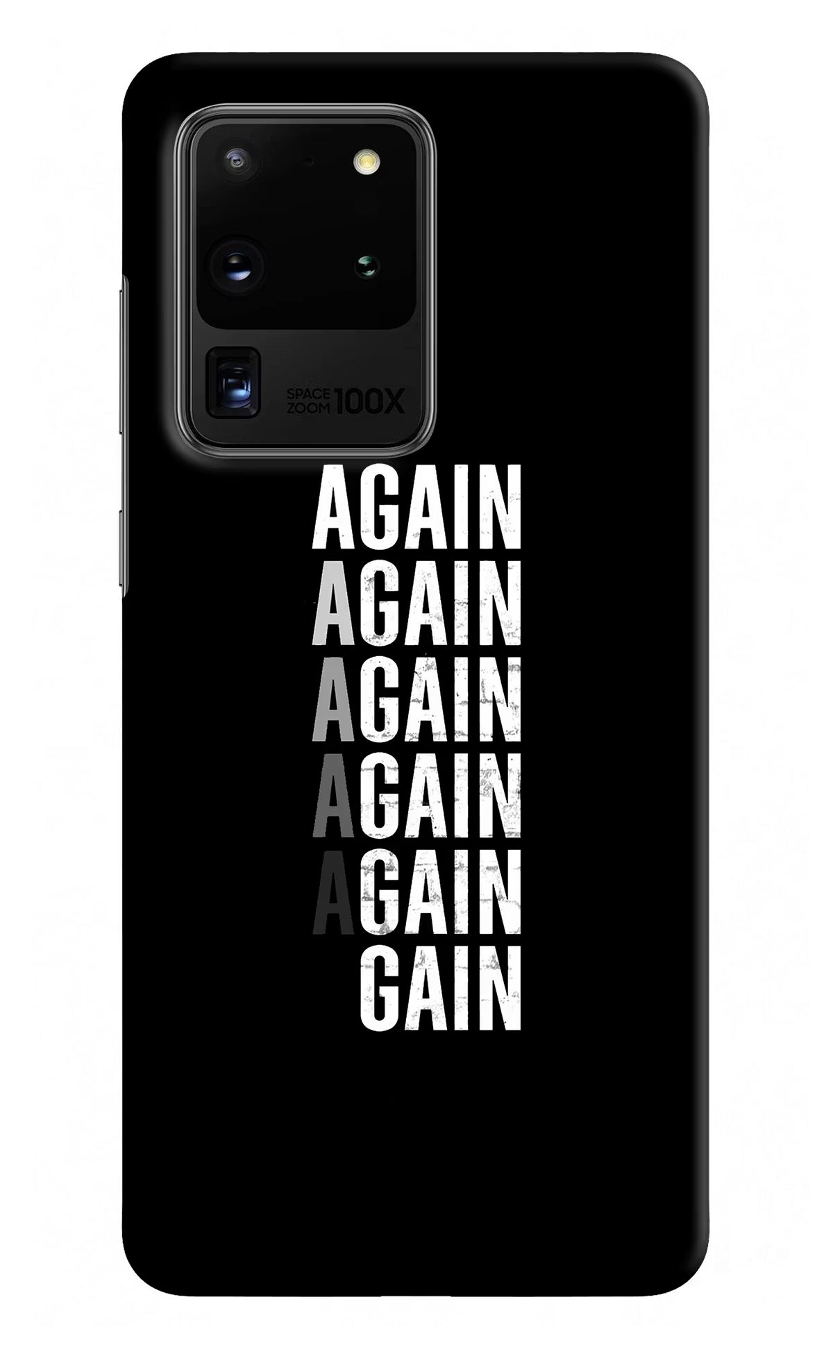 Again Again Gain Samsung S20 Ultra Hard Case Back Cover by Casekaro