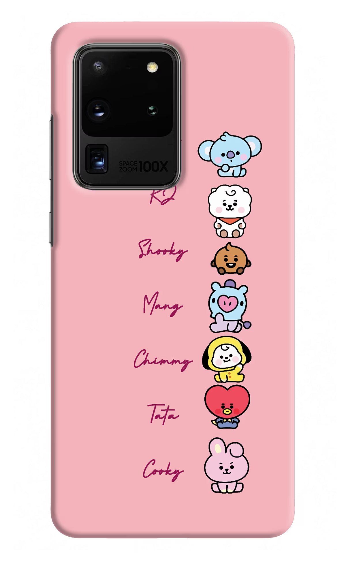 BTS names Samsung S20 Ultra Hard Case Back Cover by Casekaro