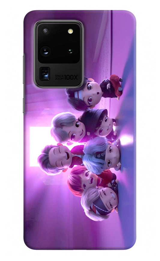 BTS Chibi Samsung S20 Ultra Hard Case Back Cover by Casekaro