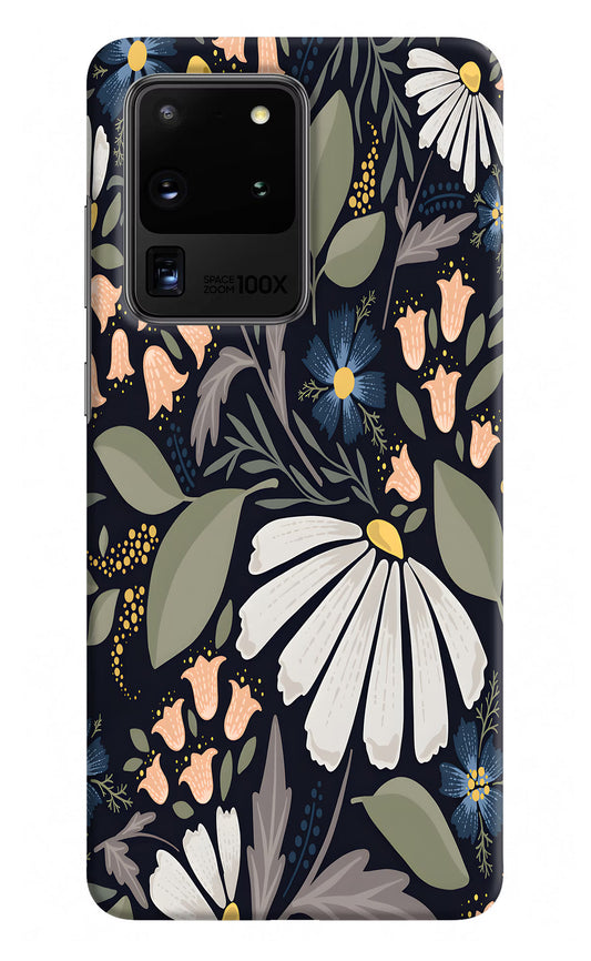 Flowers Art Samsung S20 Ultra Hard Case Back Cover by Casekaro