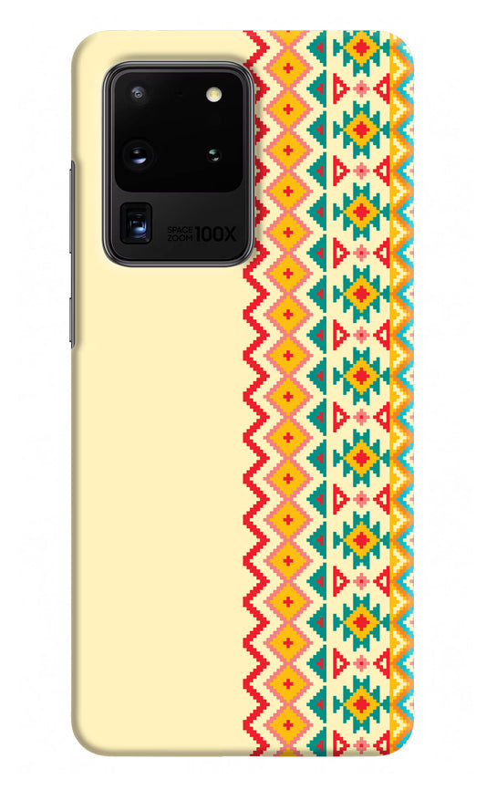 Ethnic Seamless Samsung S20 Ultra Hard Case Back Cover by Casekaro