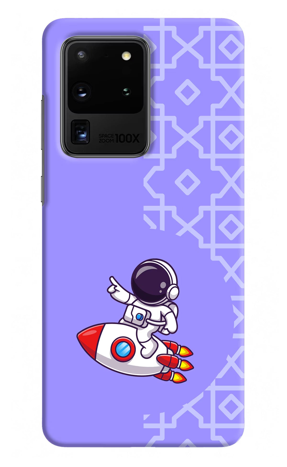 Cute Astronaut Samsung S20 Ultra Hard Case Back Cover by Casekaro
