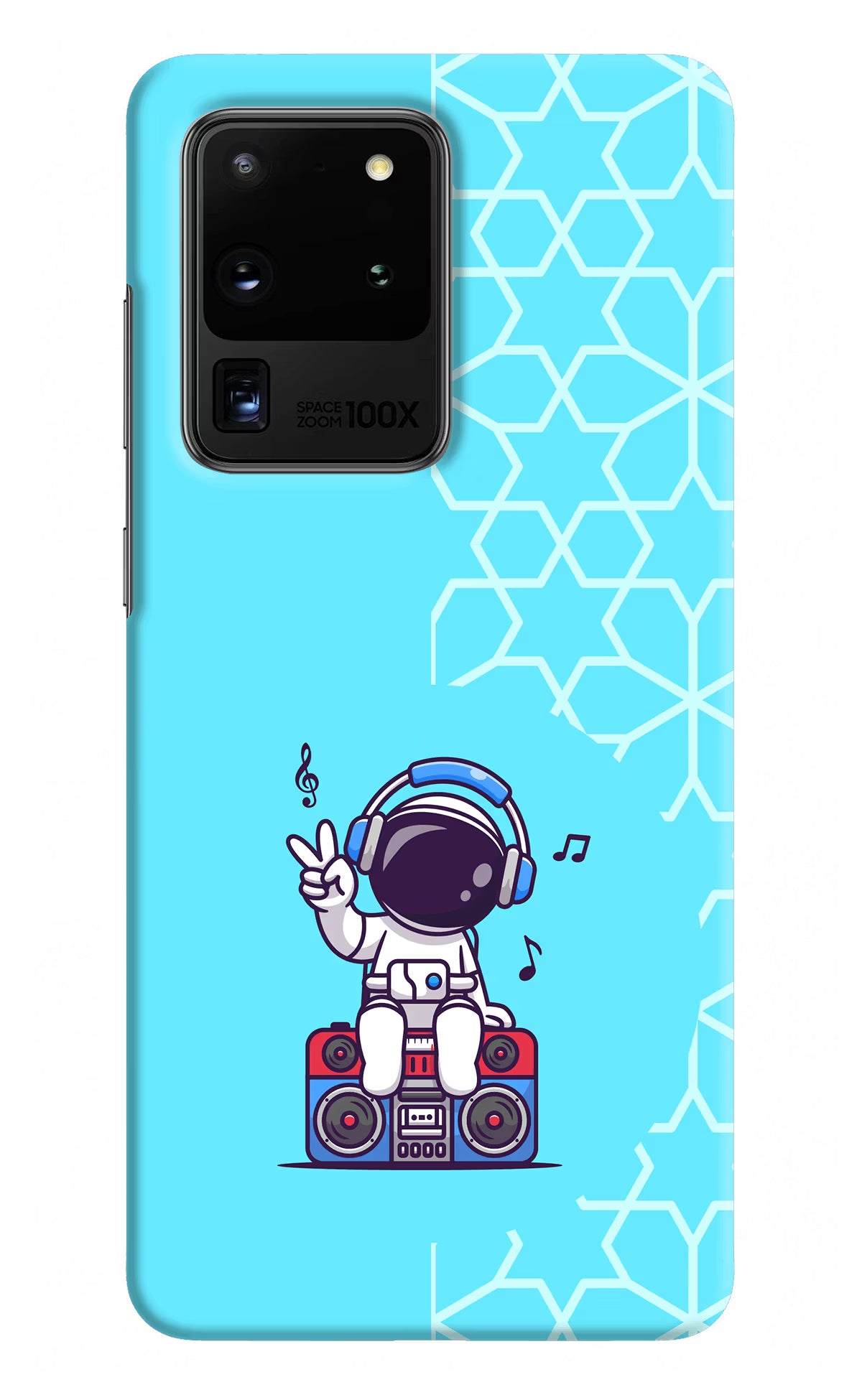 Cute Astronaut Chilling Samsung S20 Ultra Hard Case Back Cover by Casekaro