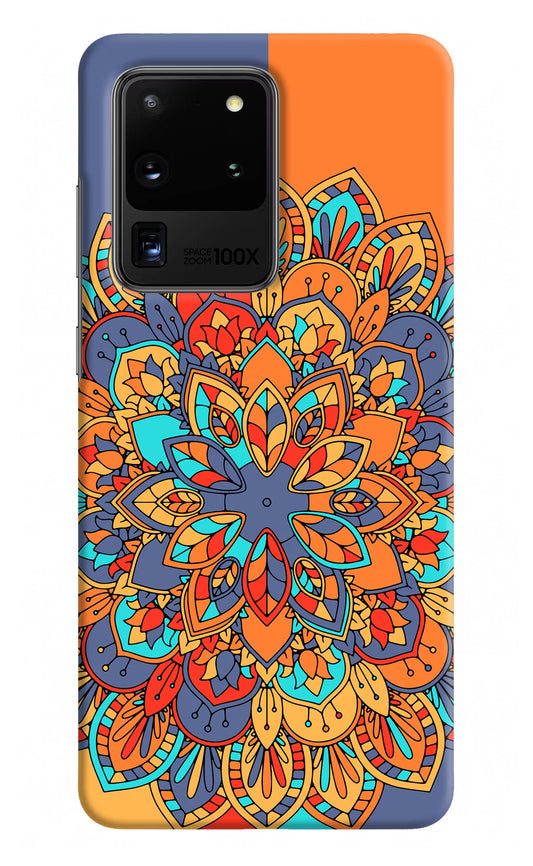 Color Mandala Samsung S20 Ultra Hard Case Back Cover by Casekaro