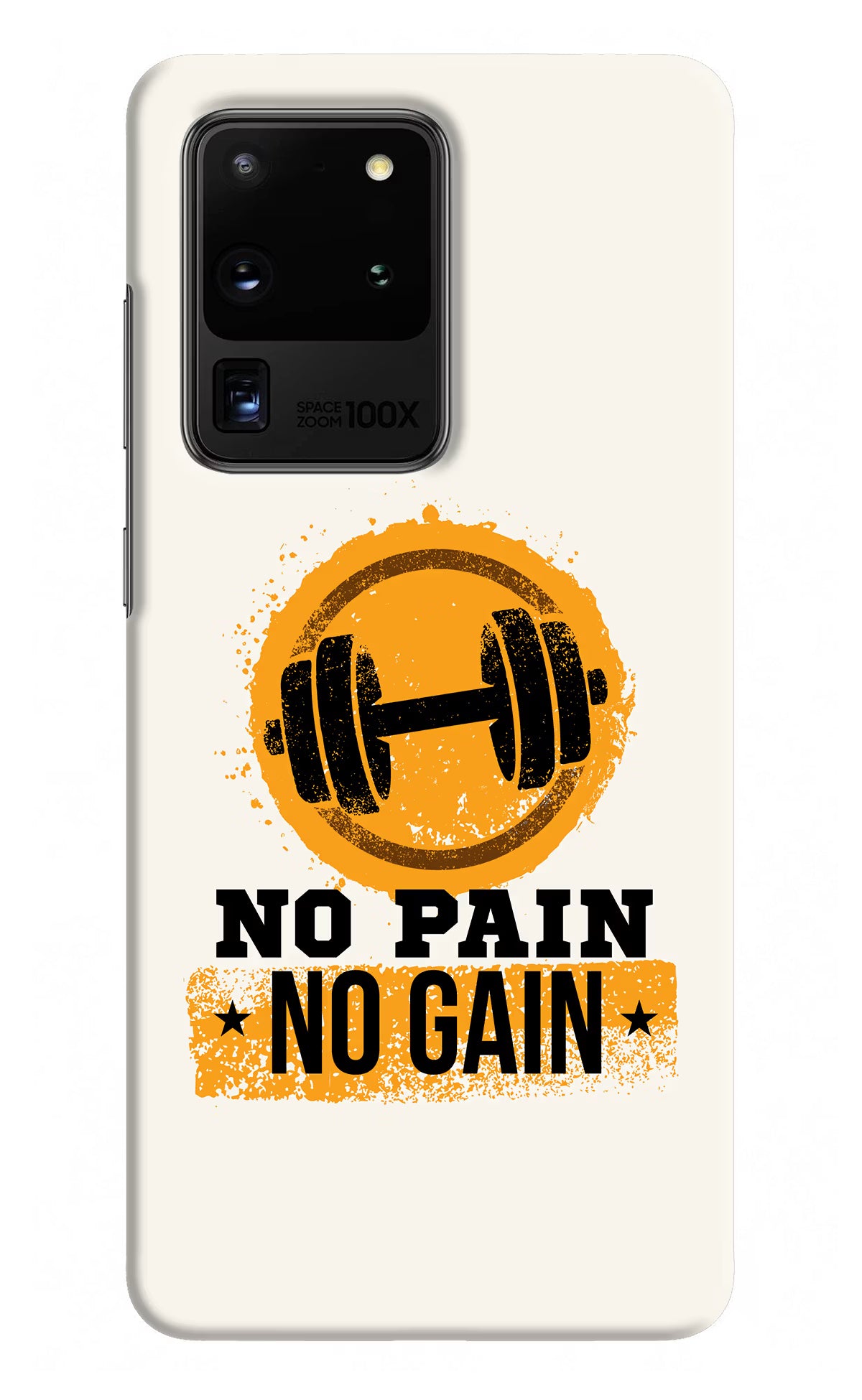No Pain No Gain Samsung S20 Ultra Hard Case Back Cover by Casekaro