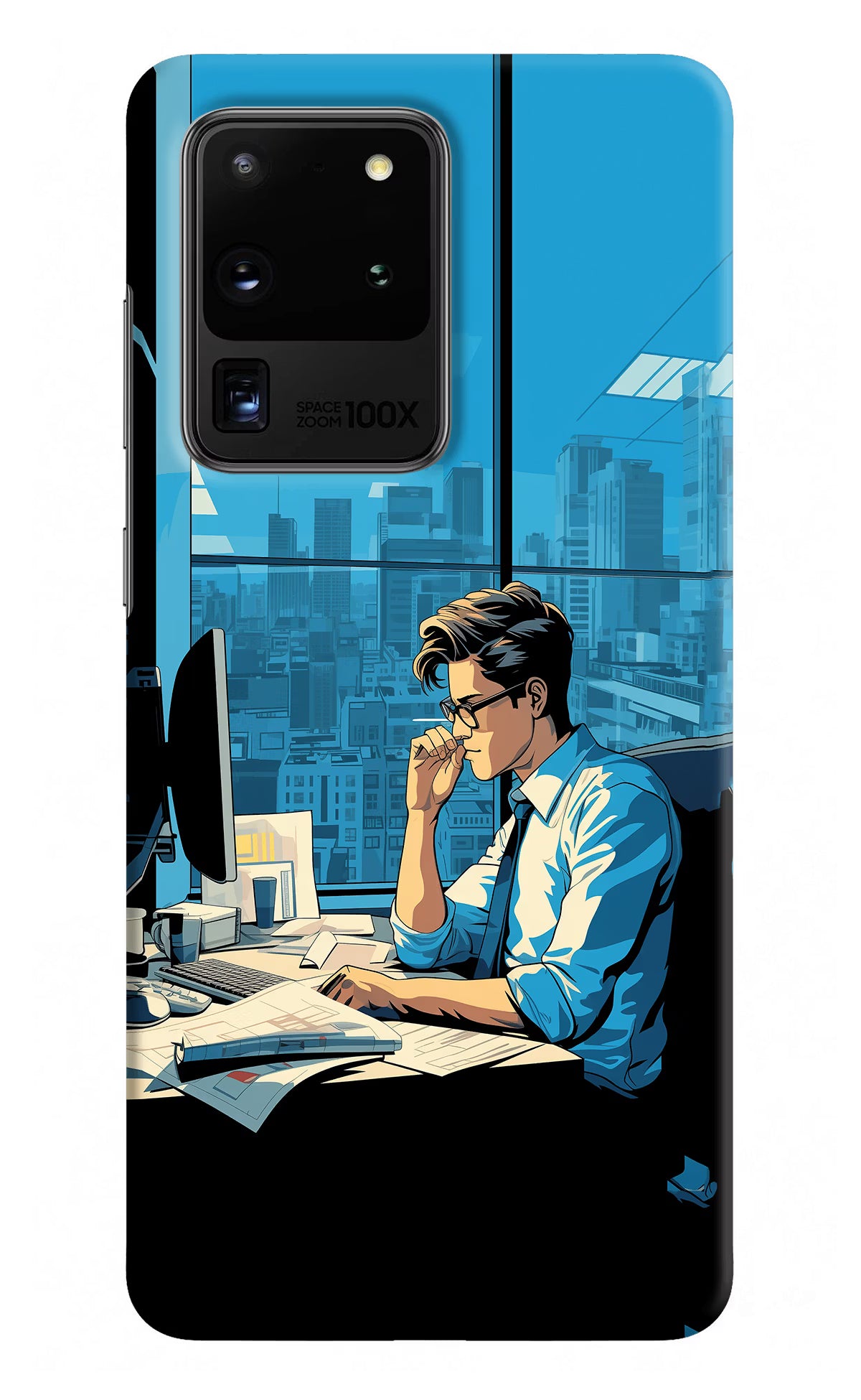 Focused Hustler (AI Generated) Samsung S20 Ultra Hard Case Back Cover by Casekaro