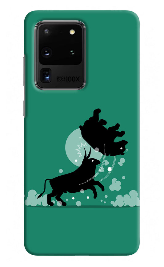 Bull Conqueror Samsung S20 Ultra Hard Case Back Cover by Casekaro