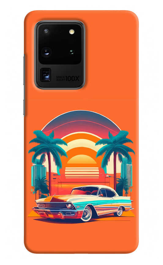Palm Drive 80s Samsung S20 Ultra Hard Case Back Cover by Casekaro