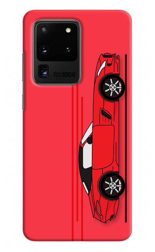 Red Velocity Samsung S20 Ultra Hard Case Back Cover by Casekaro