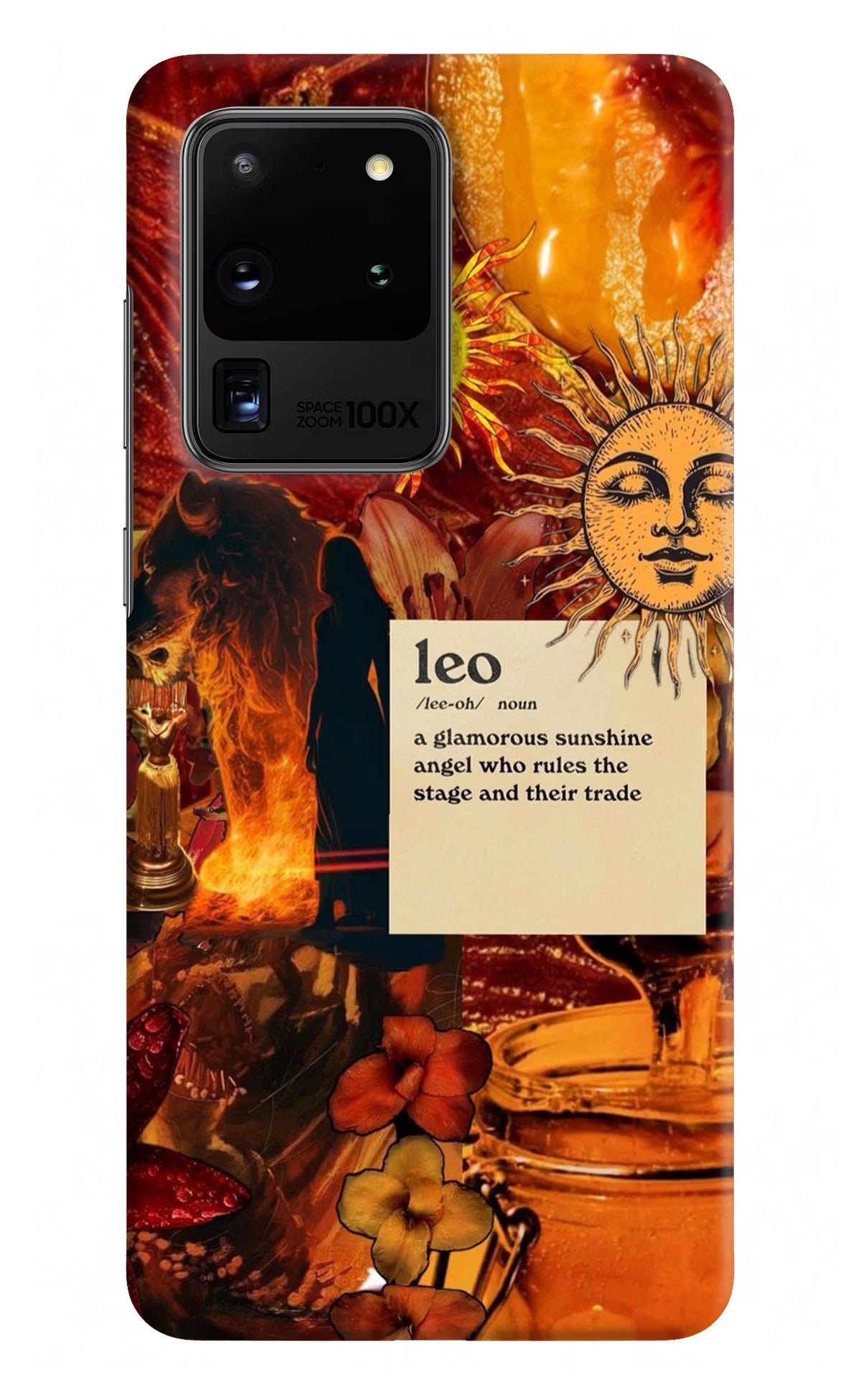 Leo Zodiac Samsung S20 Ultra Hard Case Back Cover by Casekaro