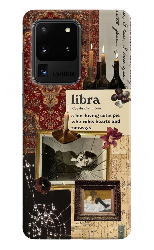 Libra Zodiac Samsung S20 Ultra Hard Case Back Cover by Casekaro