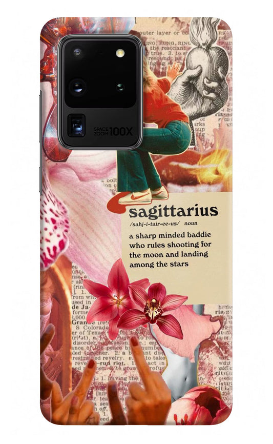 Sagittarius Zodiac Samsung S20 Ultra Hard Case Back Cover by Casekaro