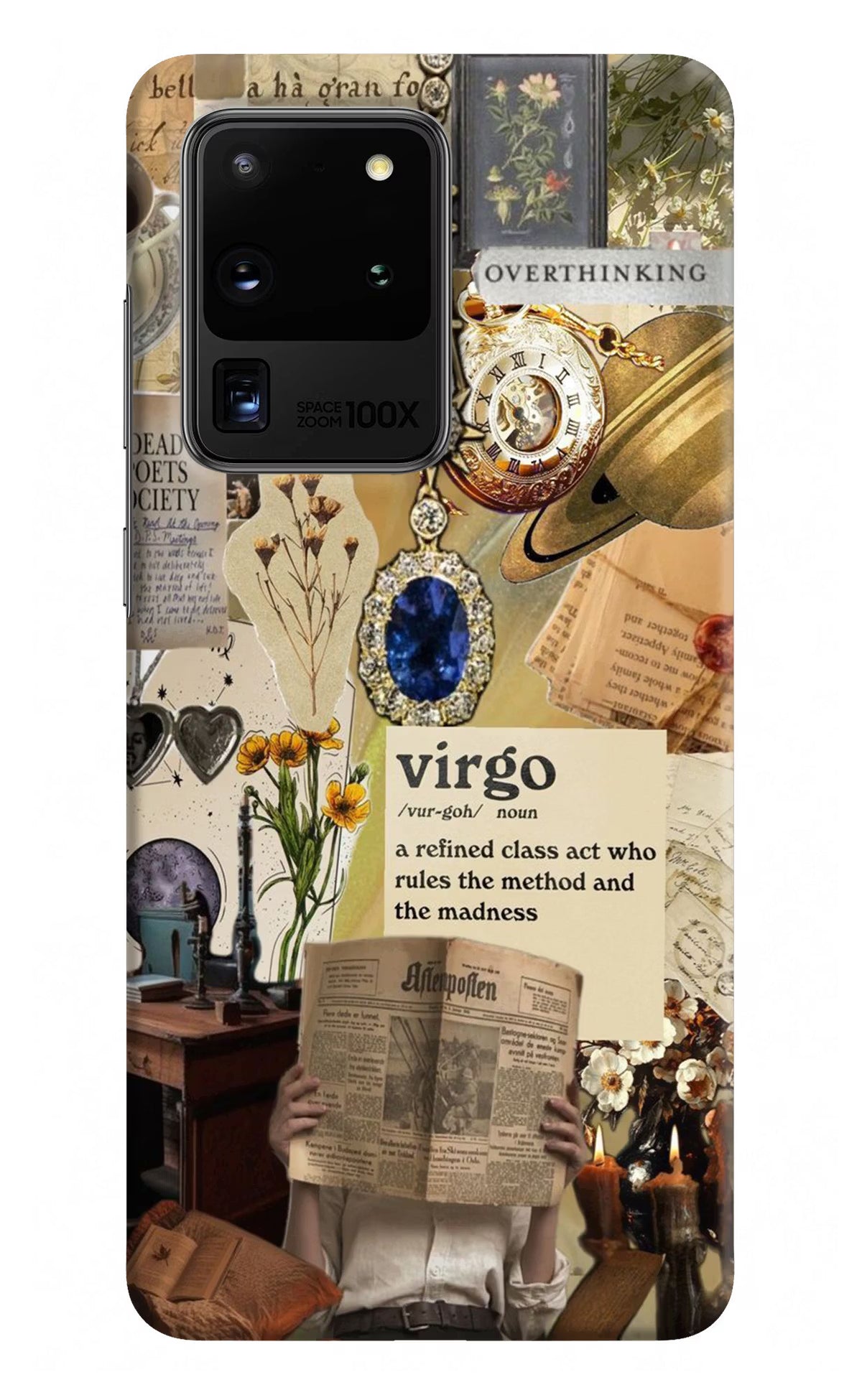 Virgo Zodiac Samsung S20 Ultra Hard Case Back Cover by Casekaro