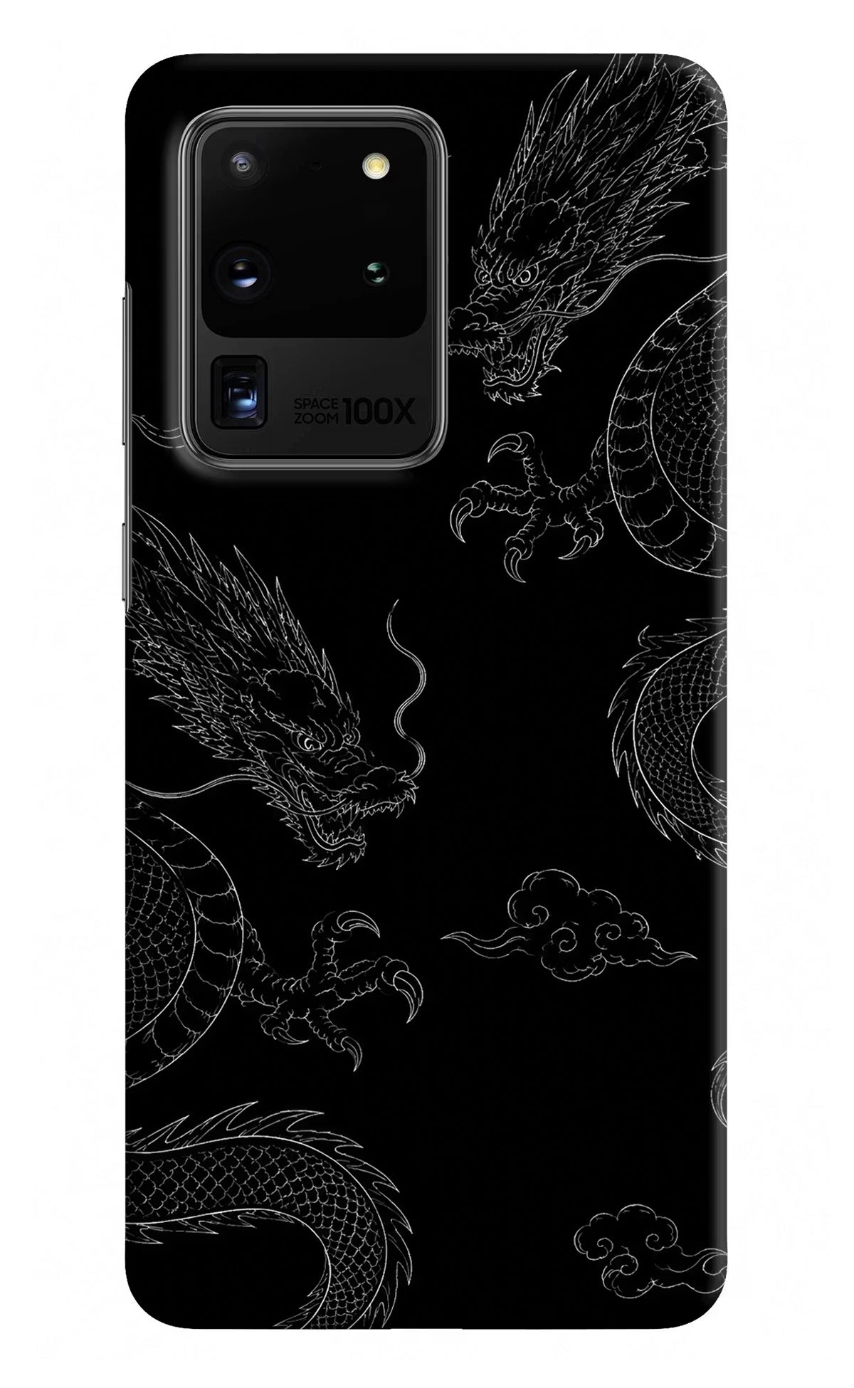 Twin Dragons Samsung S20 Ultra Hard Case Back Cover by Casekaro
