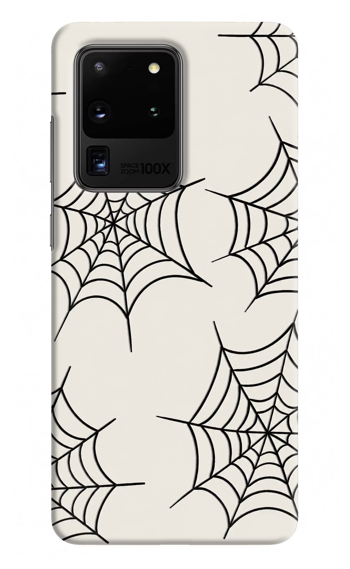 Spider Web Samsung S20 Ultra Hard Case Back Cover by Casekaro