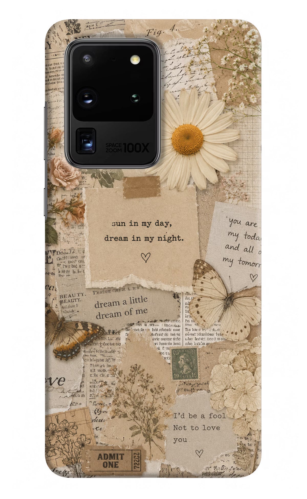 Vintage case Samsung S20 Ultra Back Cover