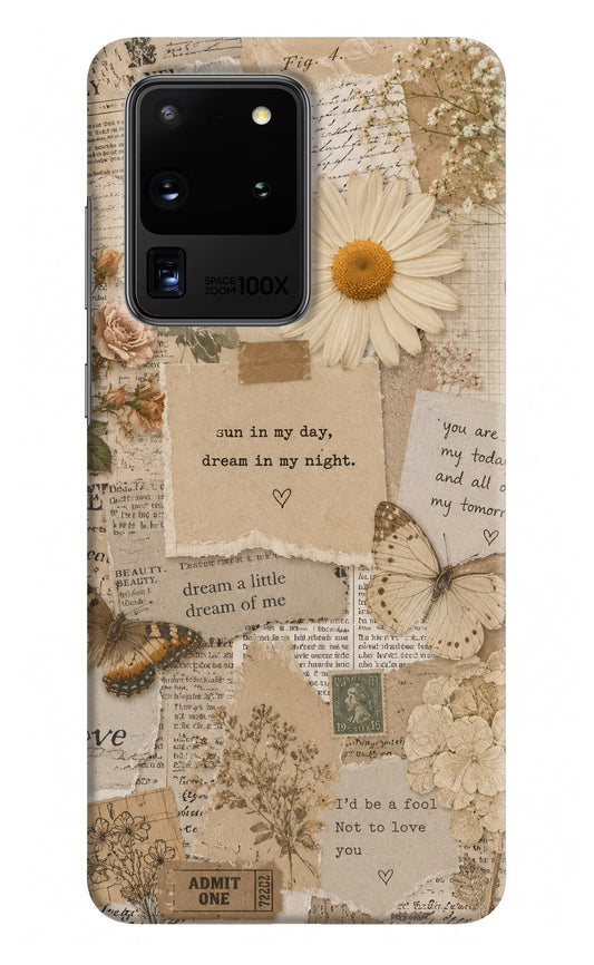 Vintage case Samsung S20 Ultra Back Cover
