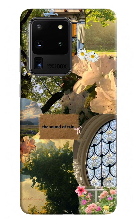 Rain Samsung S20 Ultra Hard Case Back Cover by Casekaro