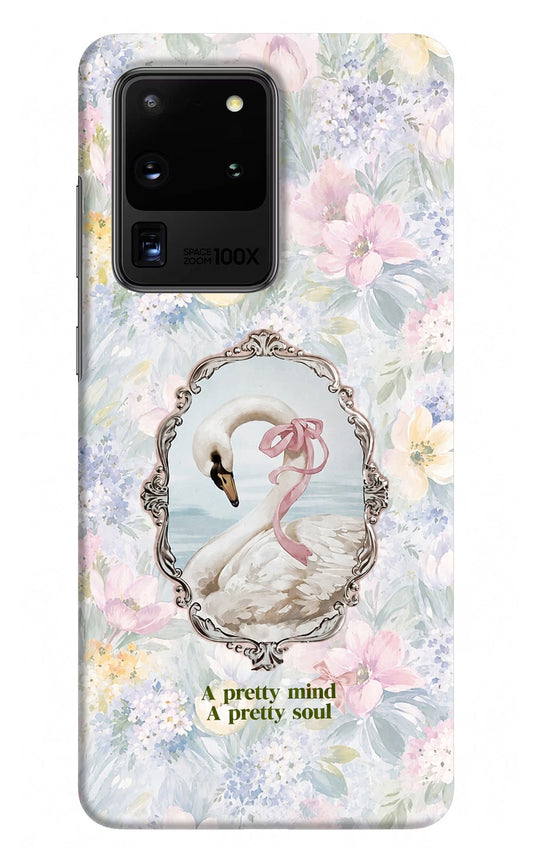 Pretty Mind Pretty Soul Samsung S20 Ultra Hard Case Back Cover by Casekaro