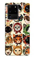 Cool Cat Samsung S20 Ultra Hard Case Back Cover by Casekaro