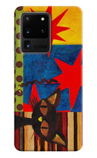 Pop Cat Samsung S20 Ultra Hard Case Back Cover by Casekaro