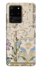 White Lily Samsung S20 Ultra Hard Case Back Cover by Casekaro