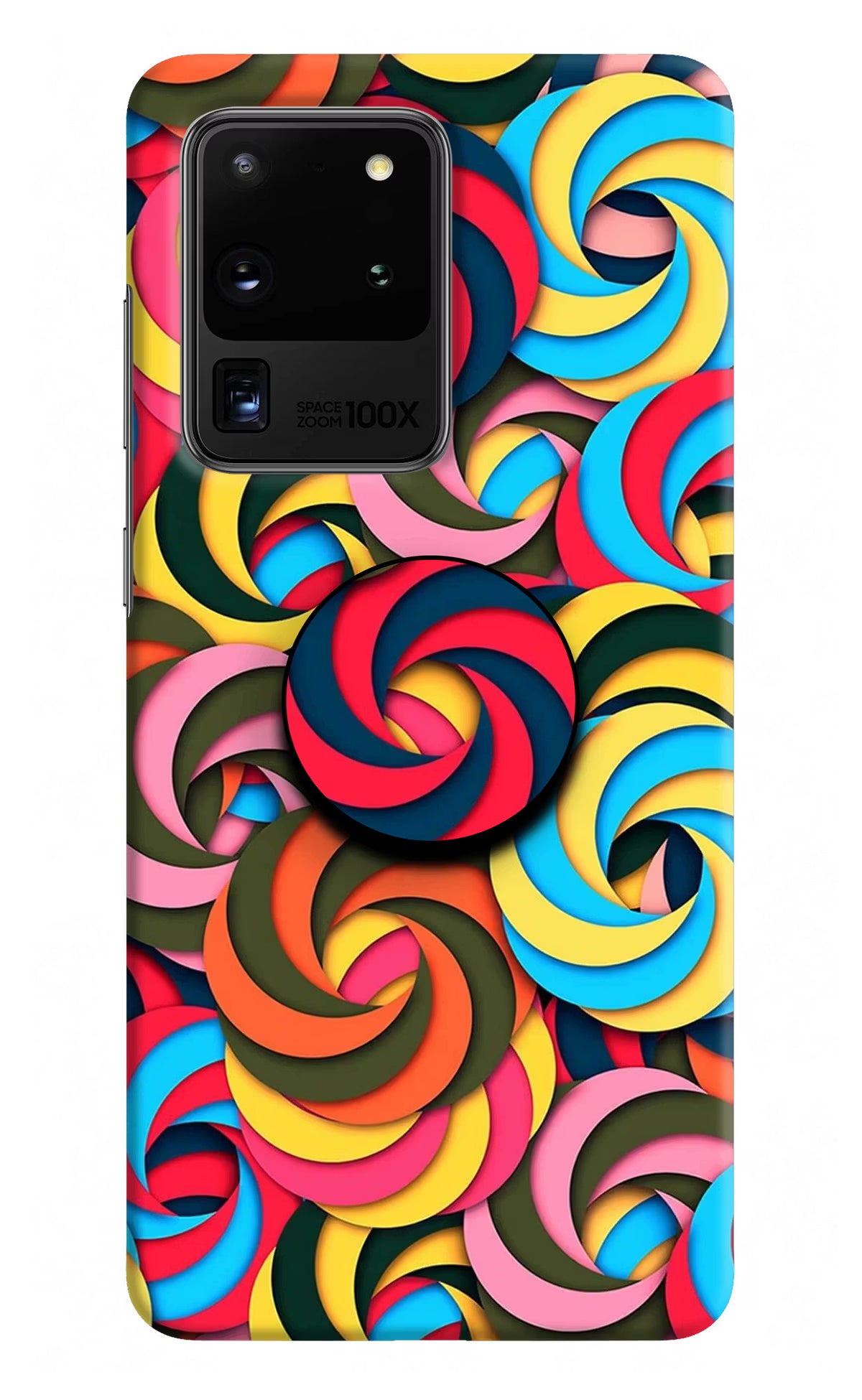 Spiral Pattern Samsung S20 Ultra Pop Case by Casekaro