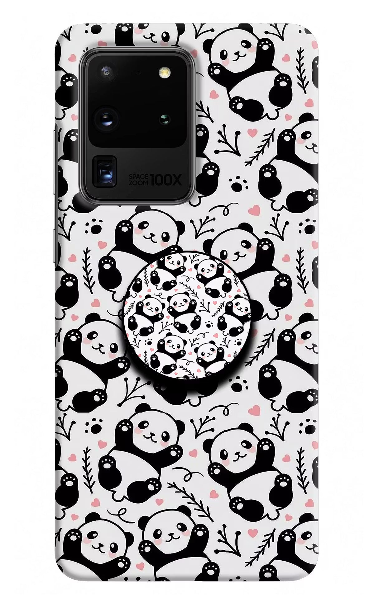 Cute Panda Samsung S20 Ultra Pop Case by Casekaro