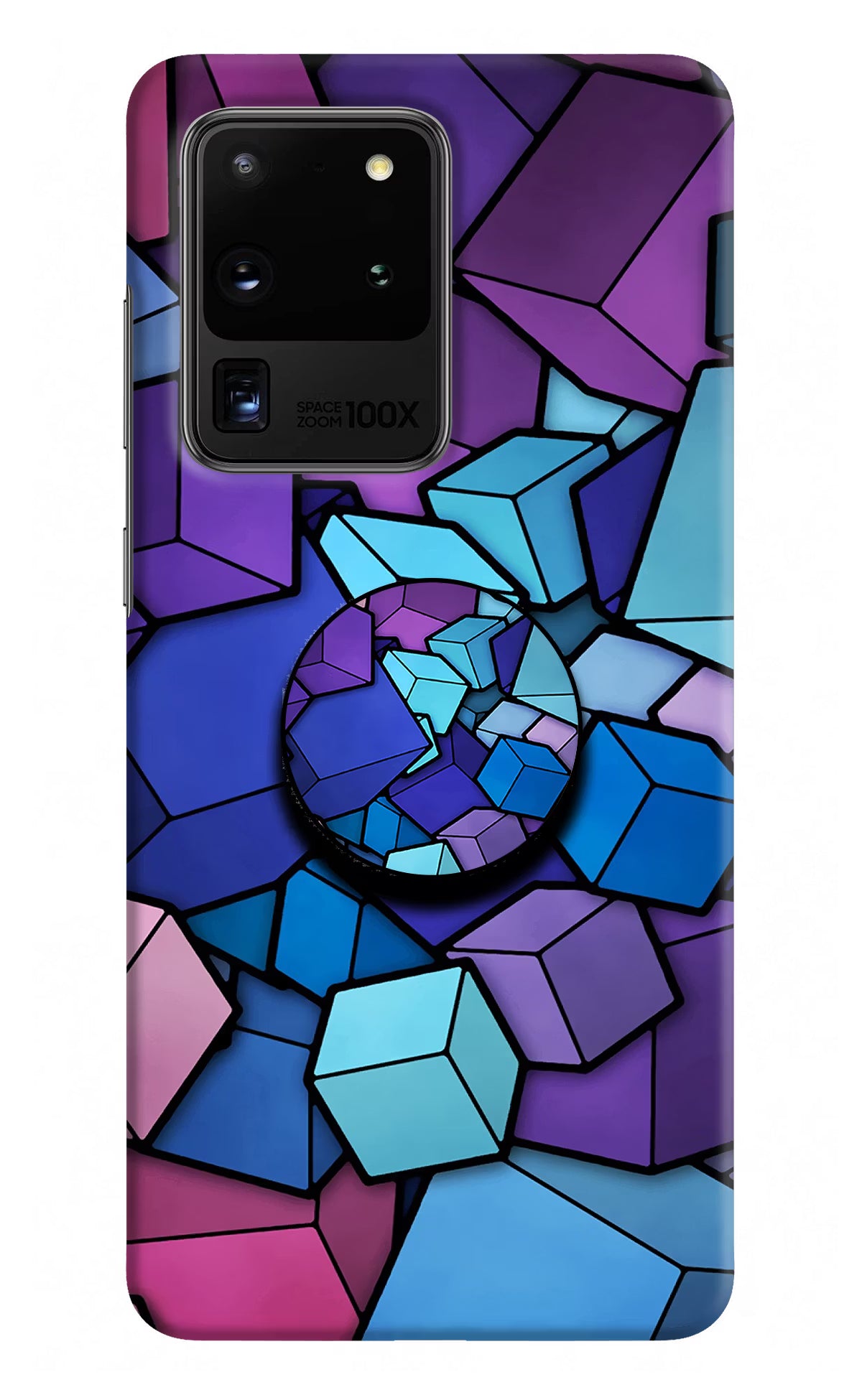 Cubic Abstract Samsung S20 Ultra Pop Case by Casekaro