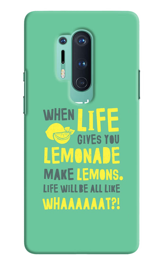 Quote Oneplus 8 Pro Hard Case Back Cover by Casekaro