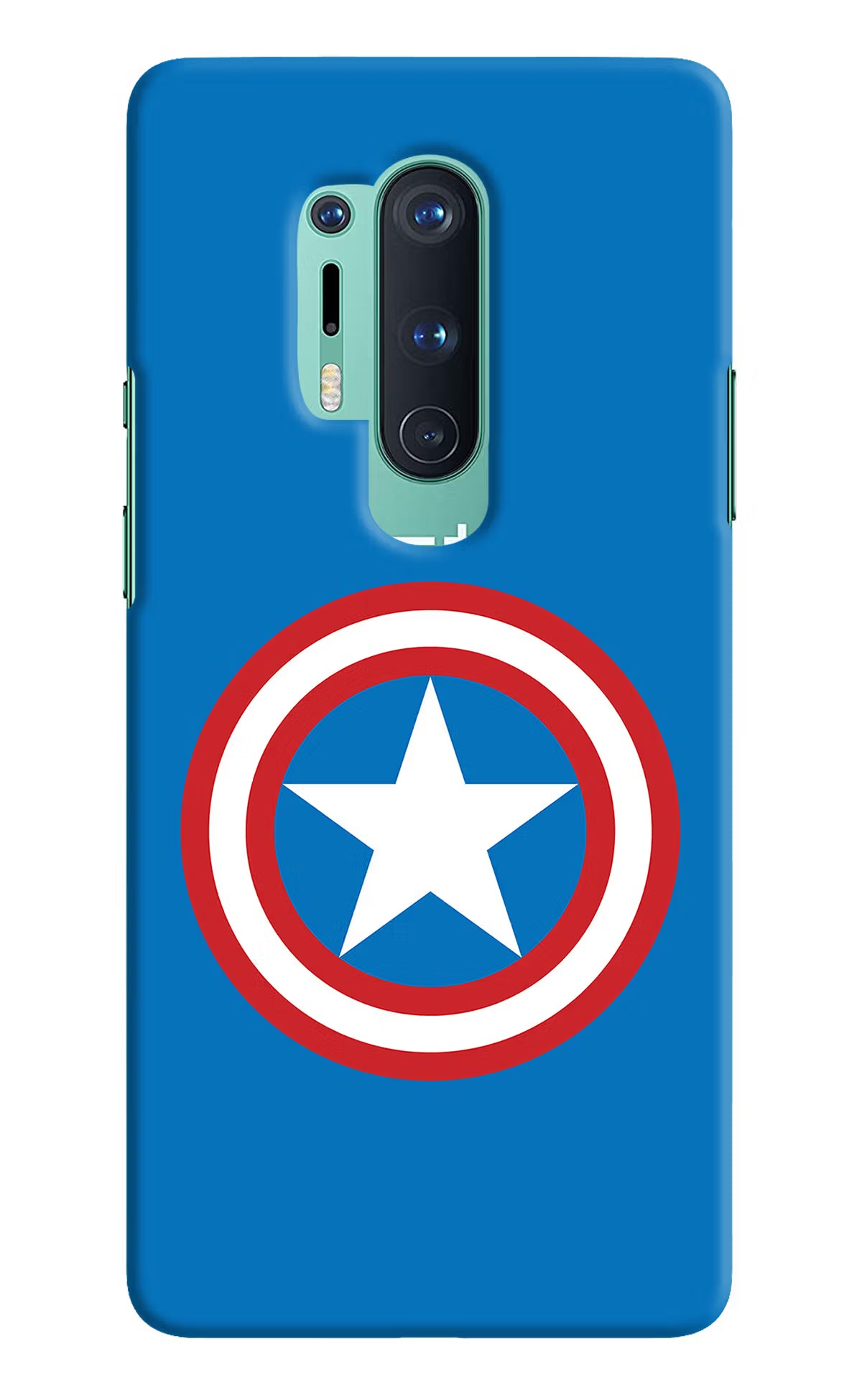 Captain America Logo Oneplus 8 Pro Hard Case Back Cover by Casekaro