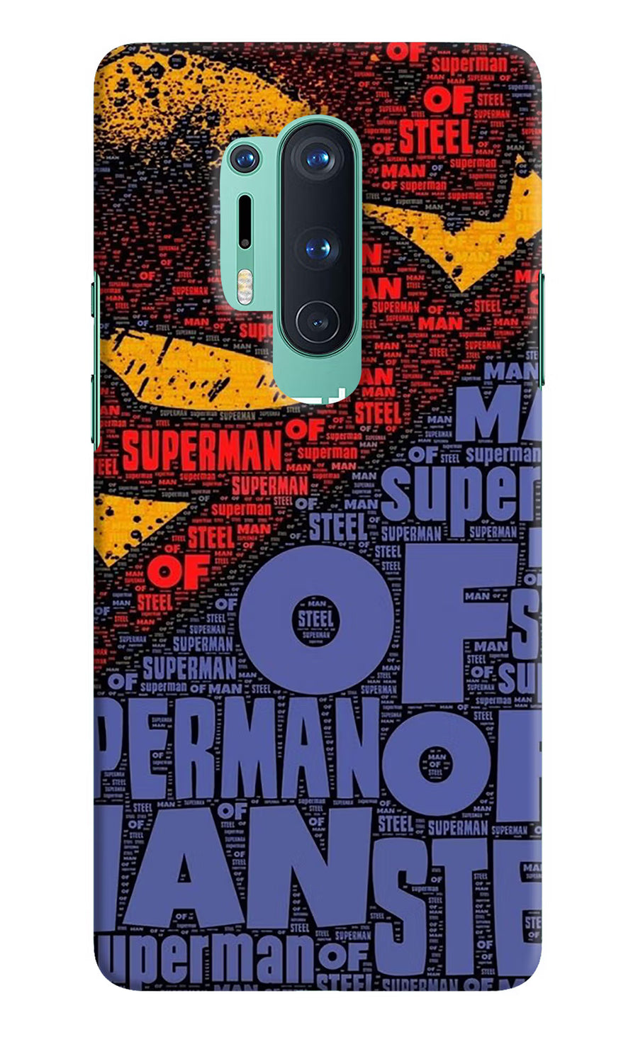 Superman Oneplus 8 Pro Back Cover, Hard case