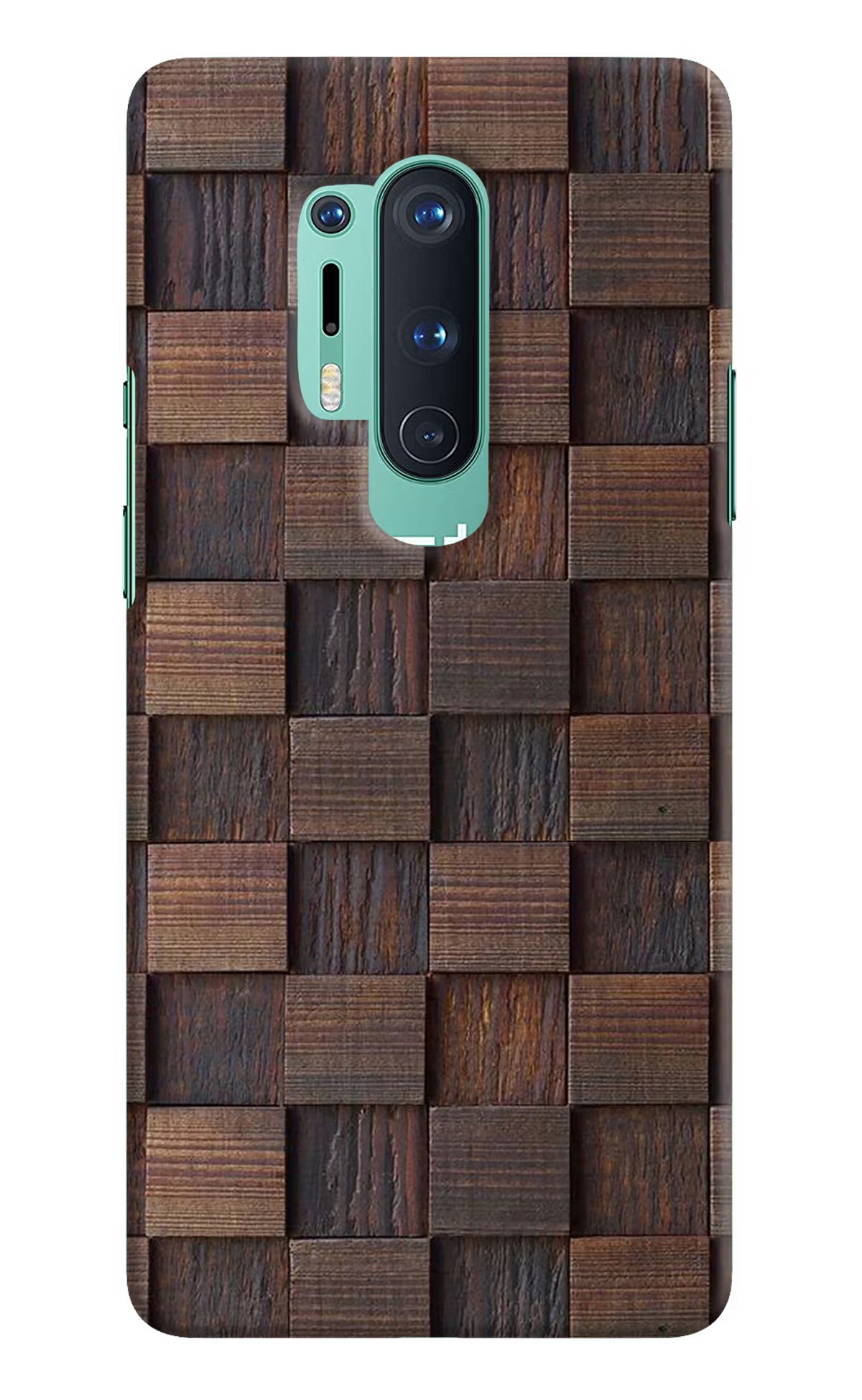 Wooden Cube Design Oneplus 8 Pro Hard Case Back Cover by Casekaro