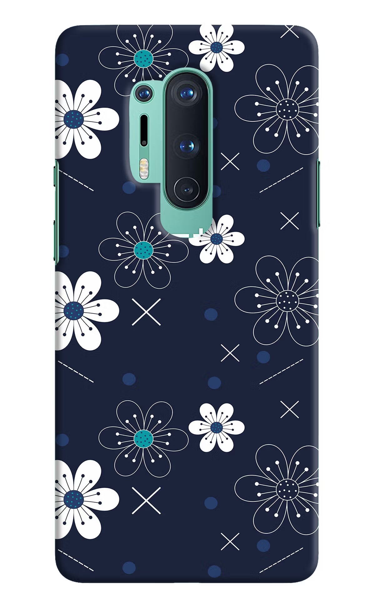 Flowers Oneplus 8 Pro Hard Case Back Cover by Casekaro